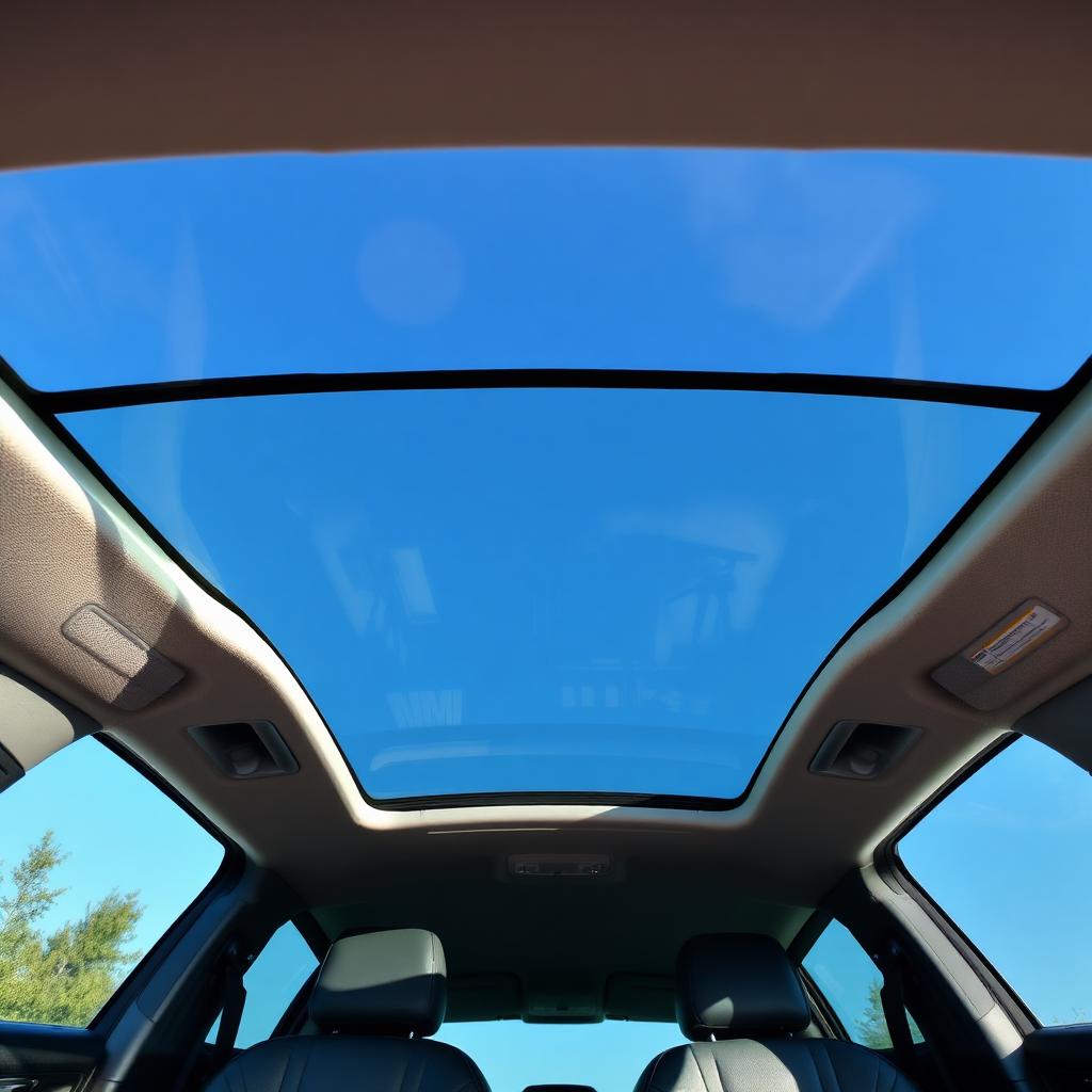 Panoramic sunroof glass in a Lubbock, TX SUV